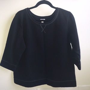 Black 3/5 Sleeve Old Navy Sweatshirt